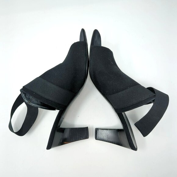 Vintage Helmut Lang Heels 9.5 Black Open Toe - Picture 9 of 13